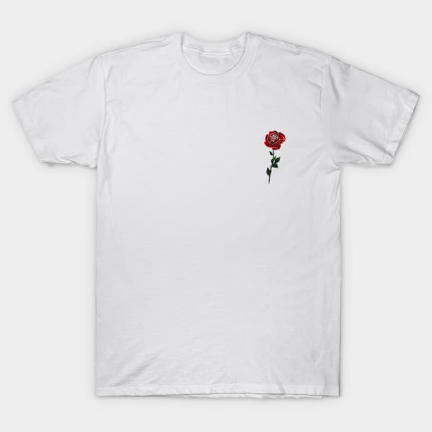 red rose flower philosophy T-Shirt by Ajiw